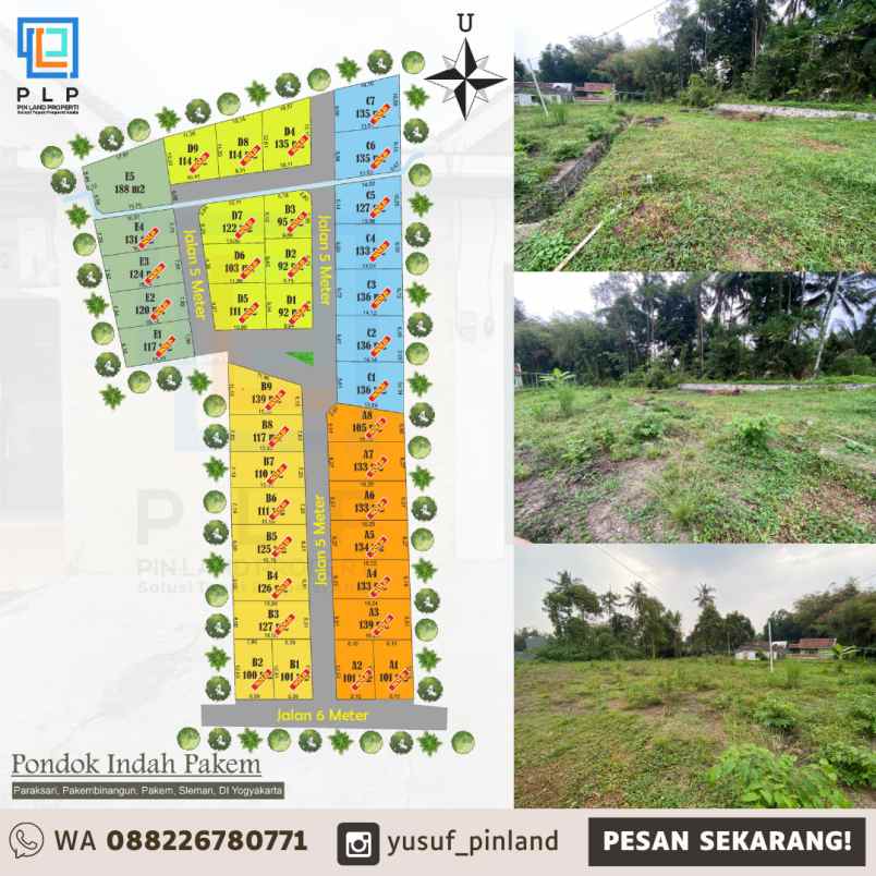 dijual tanah paraksari pakembinangun