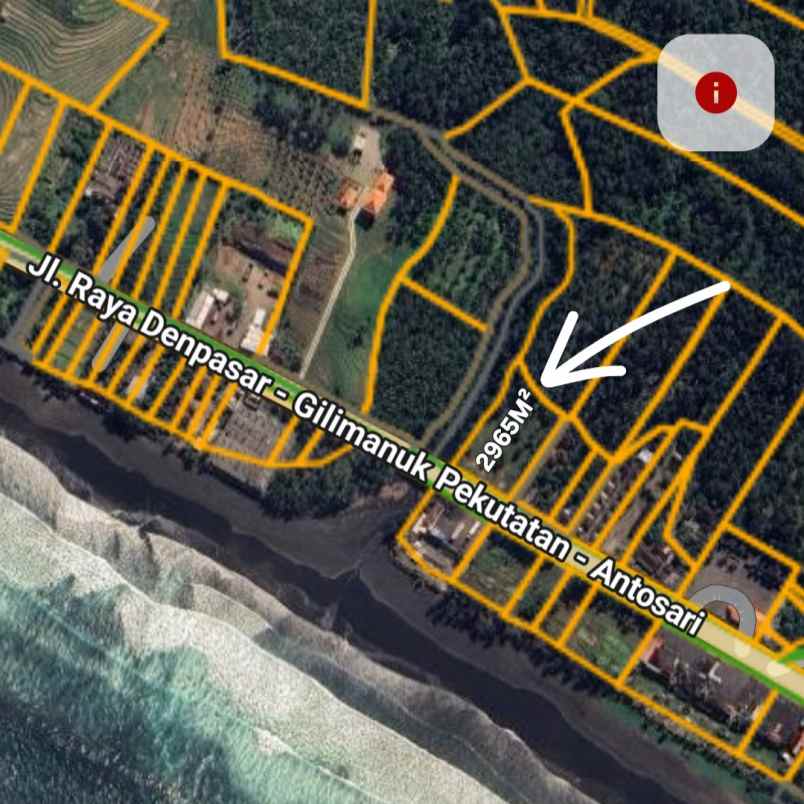 dijual tanah pekutatan antosari selabih