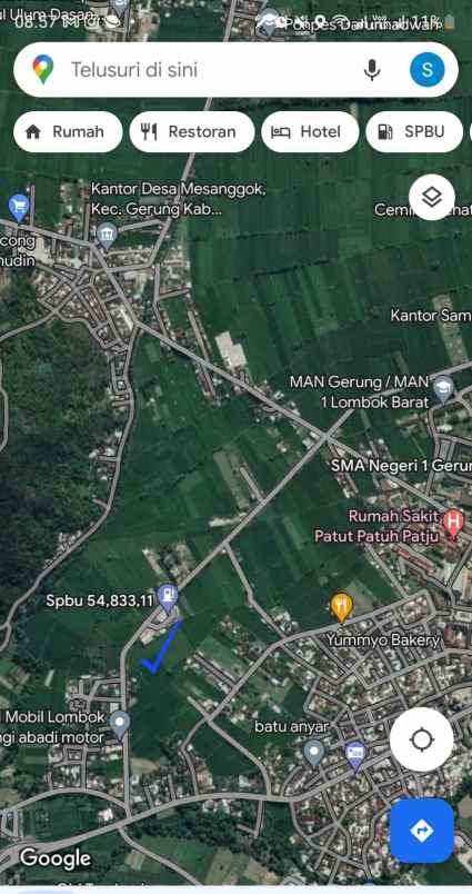 dijual tanah pinggir jalan untuk pergudangan