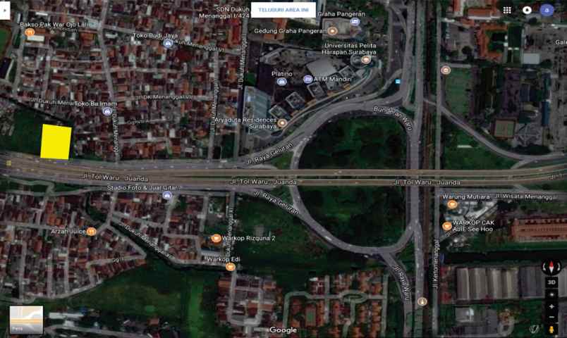 dijual tanah sawahdoro dekat tol