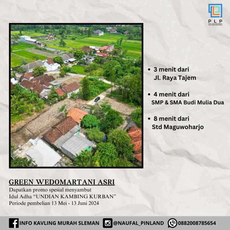 dijual tanah tonggalan wedomartani