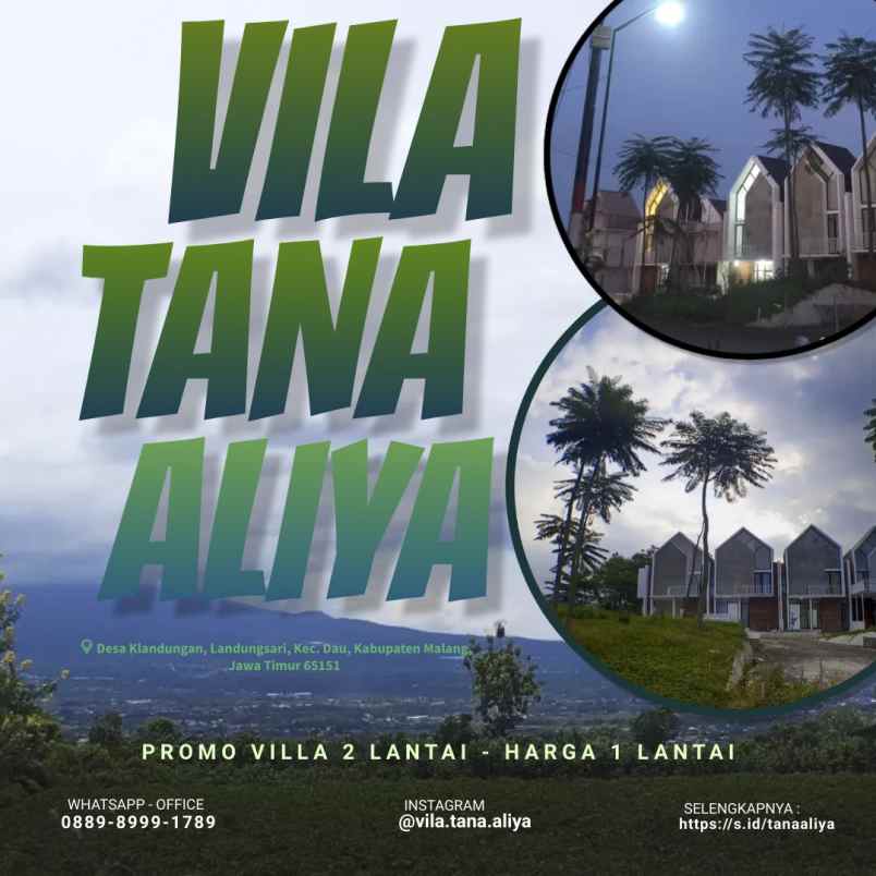 dijual villa desa klandungan