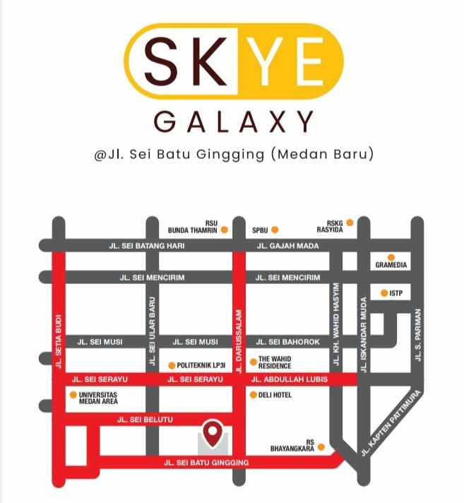 dijual villa jalan sei batu gingging