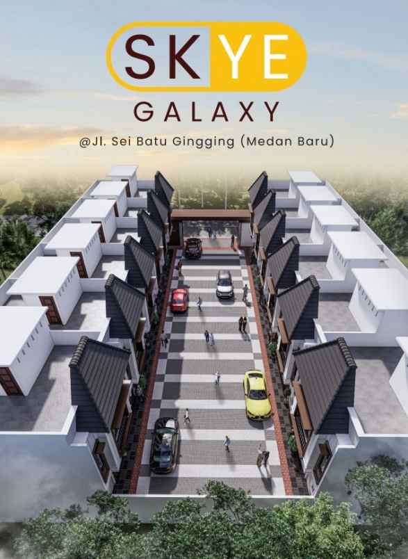 dijual villa jalan sei batu gingging