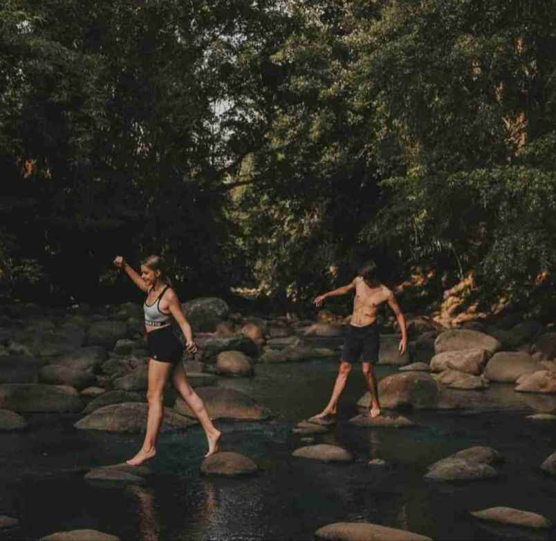 eco resort view sungai dan jungle di bali