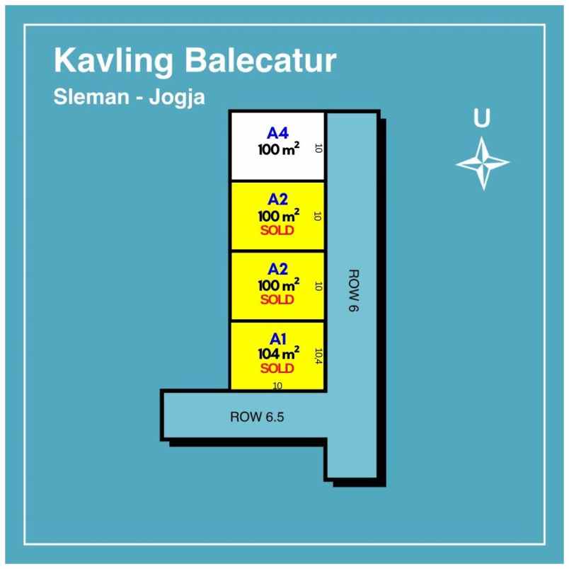 kawasan perumahan balecatur dijual tanah luas 100m2