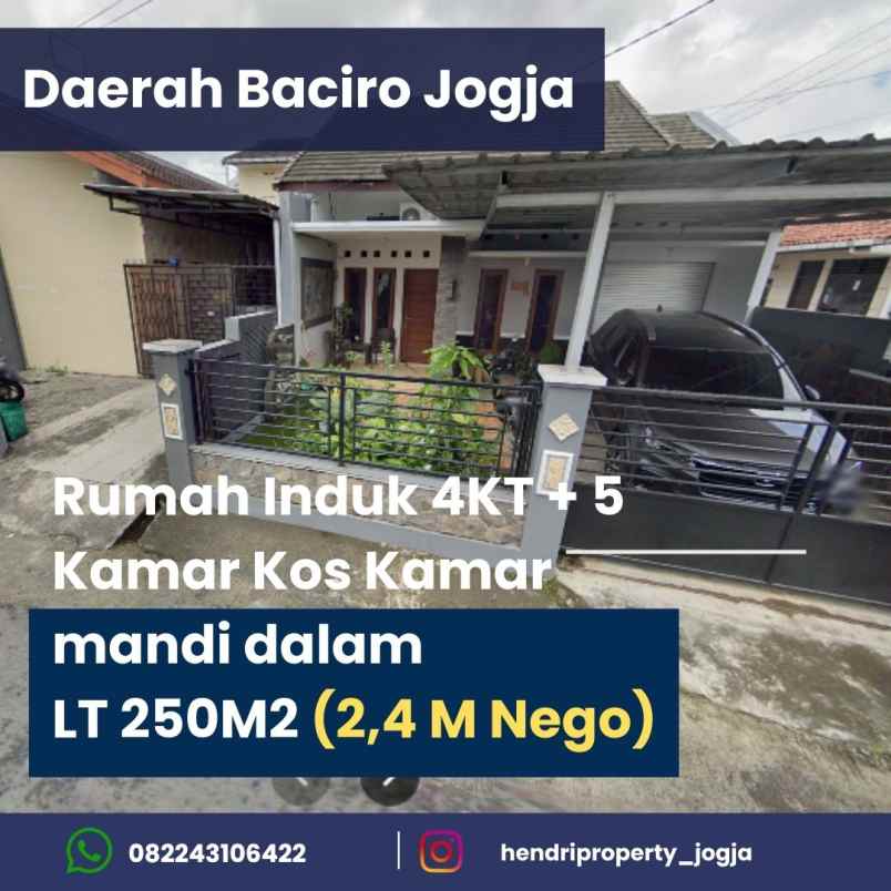 rumah baciro dekat amplaz mall dan univ uin 2 4 m