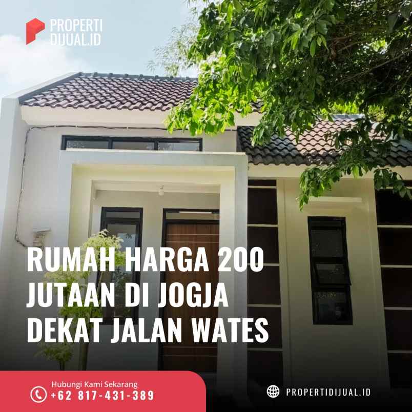 rumah dijual jogja sedayu jl wates 200 jutaan saja