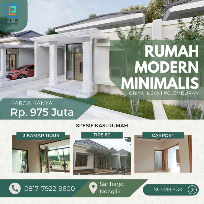 rumah minimalis tipe 60 hanya 8 menit ke ugm