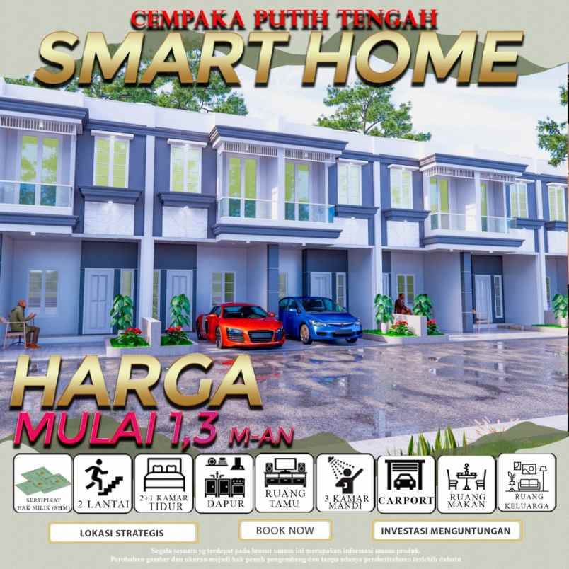 rumah modern 2 lantai cempaka putih jakarta pusat