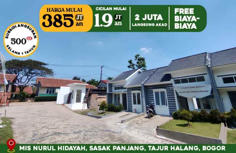 rumah murah siap huni di tajurhalang bogor