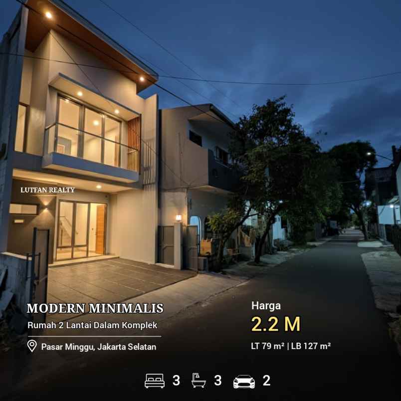 rumah pasar minggu dalam komplek