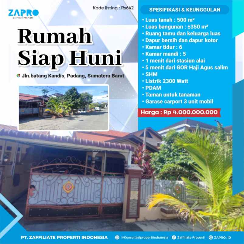 rumah siap huni di padang