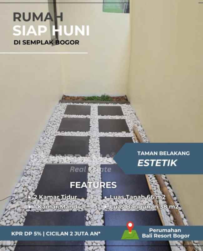 rumah siap huni di perumahan bali resorts bogor