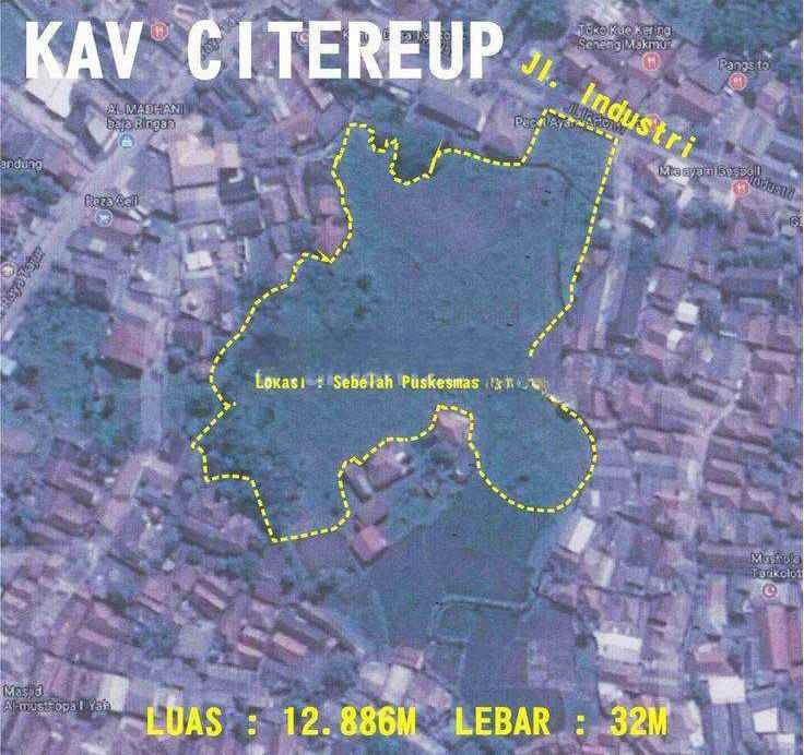 tanah di jl raya industri tarikolot citereup