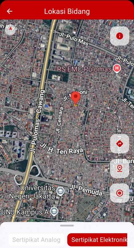 tanah lokasi strategis di pulomas jakarta timur