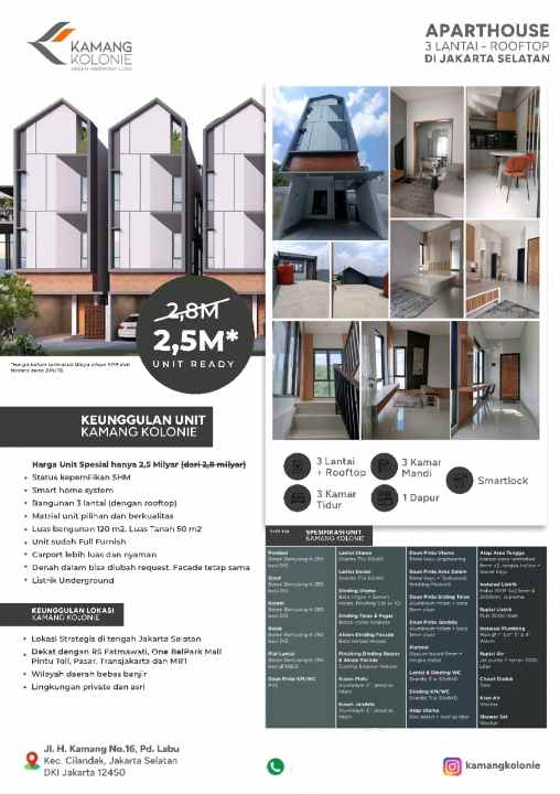 apart house mewah di jantung kota jakarta selatan