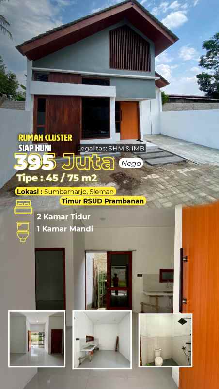 baru rumah sleman timur dekat rsud prambanan jogja