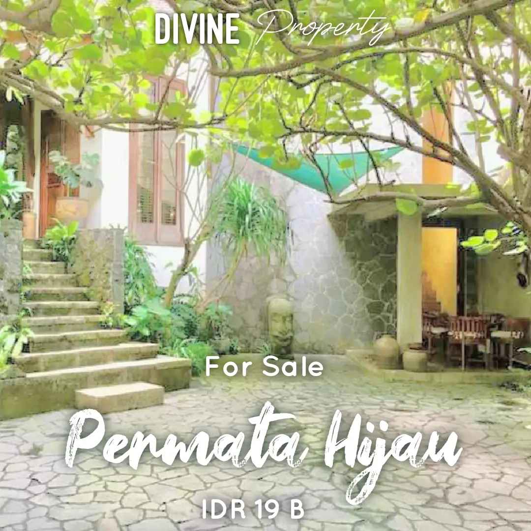 beautiful balinese style house at permata hijau