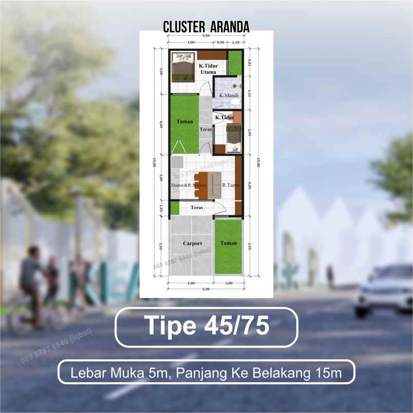 cluster aranda perumahan keandra park kota cirebon