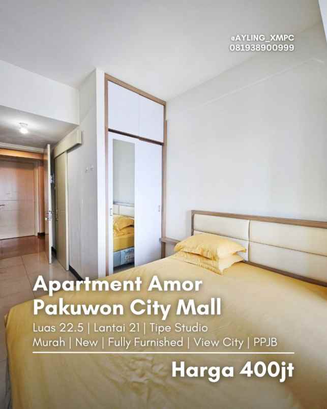 dijual apartemen apartment amor pakuwon
