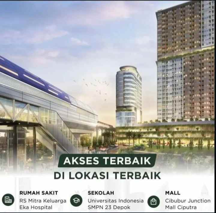 dijual apartemen kec cimanggis kota depok