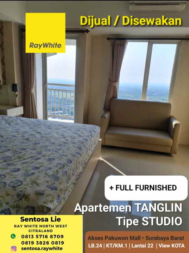 dijual apartemen pakuwon indah