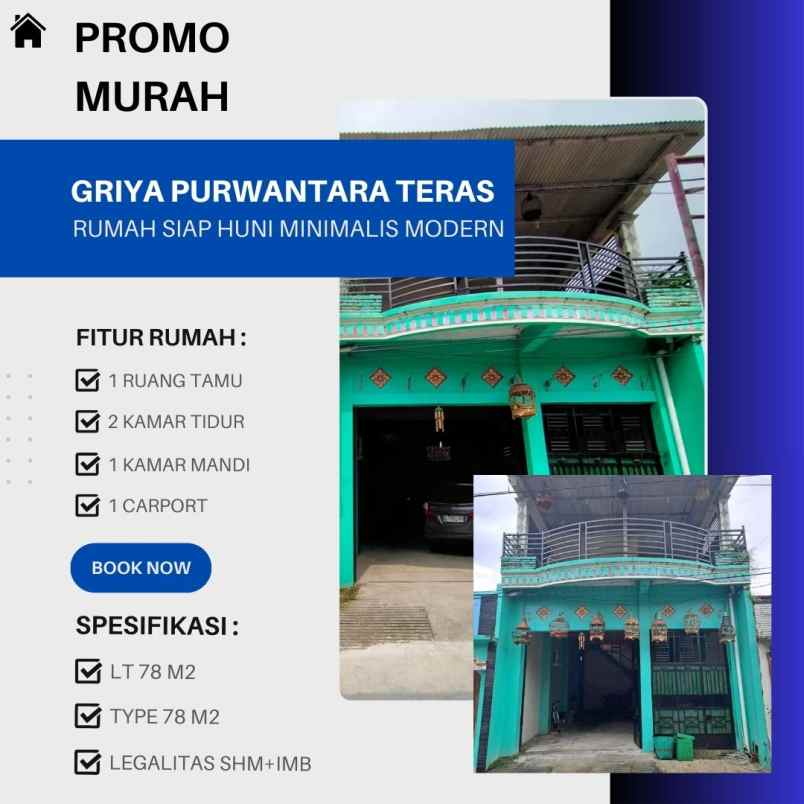 dijual cepat rumah 3 lantai di boyolali harga promo