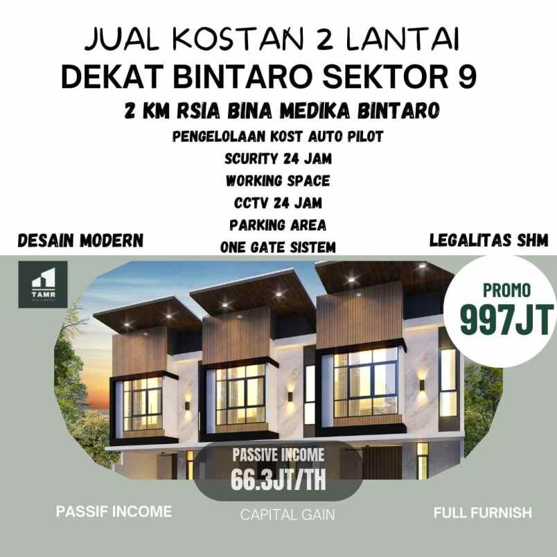 dijual kost bintaro sektor 9