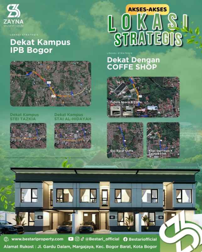 dijual kost gardu dalam margajaya