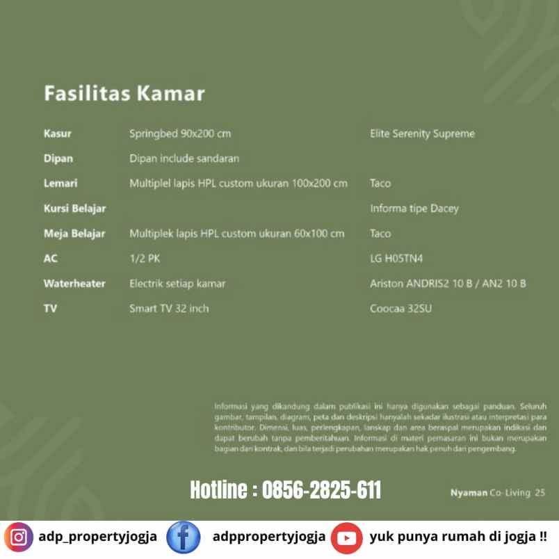 dijual kost pandega padma catur