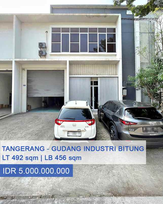 dijual ruko gudang kantor bitung tangerang banten