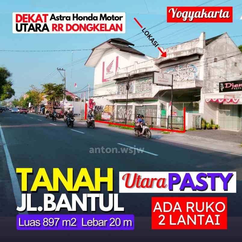 dijual ruko gudang kantor jl bantul no 130