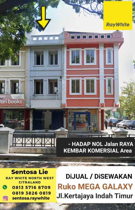 dijual ruko gudang kantor ruko mega galaxy