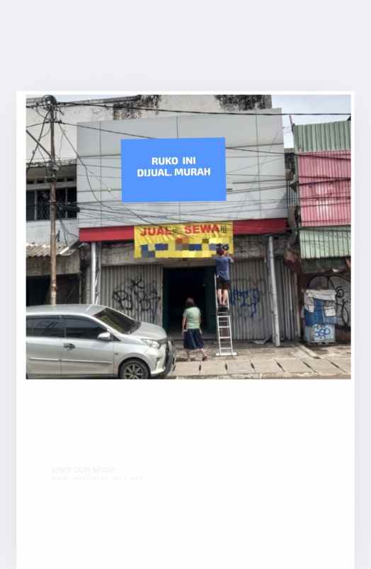 dijual ruko pinggir jalan raya roxi