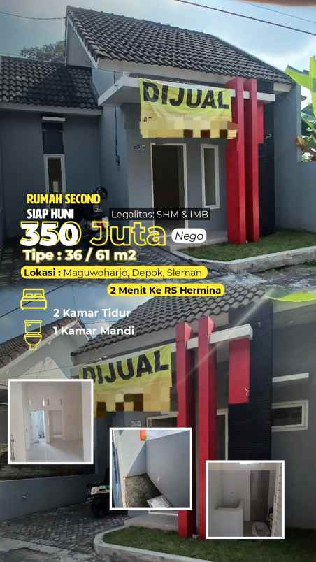 dijual rumah 2 menit rs hermina