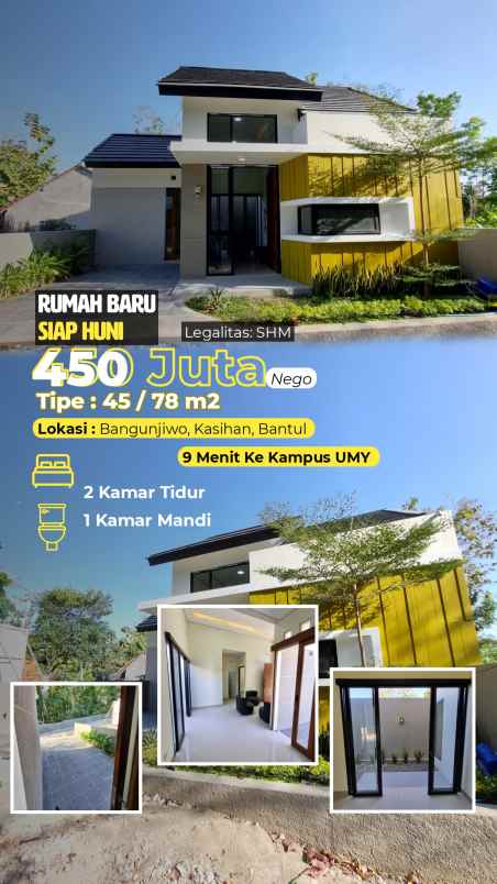 dijual rumah 9 menit ke umy