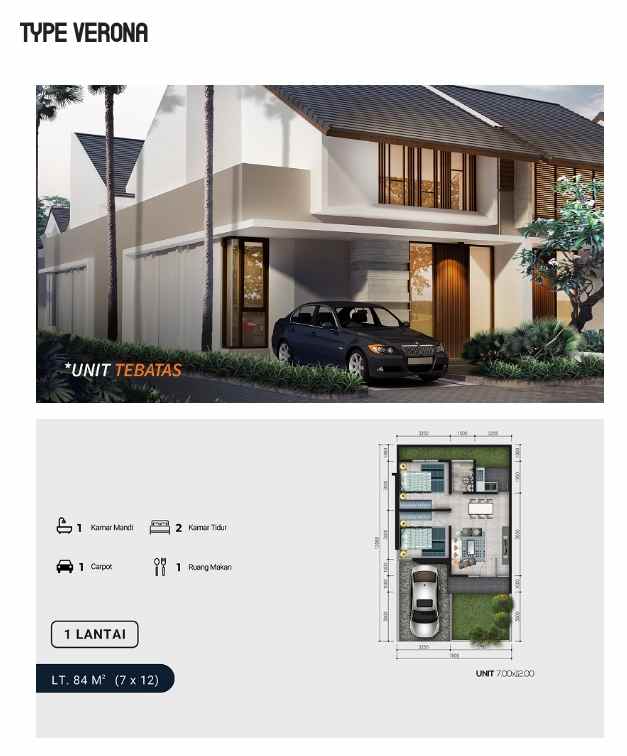 dijual rumah ambrosia residence