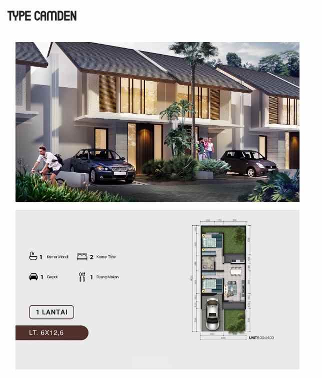 dijual rumah ambrosia residence