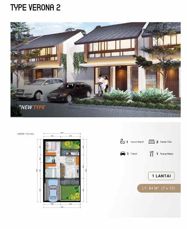 dijual rumah ambrosia residence