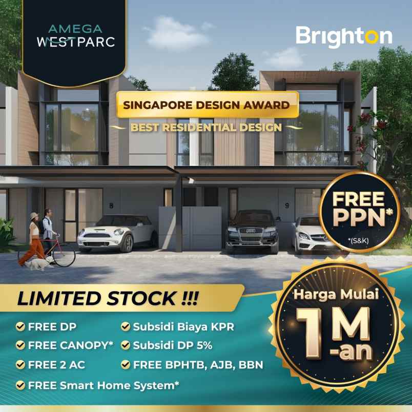 dijual rumah amega westparc