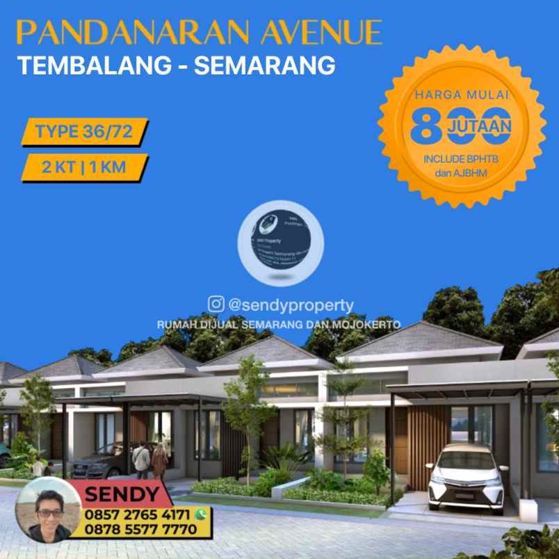 dijual rumah baru 1 lantai bulusan tembalang semarang