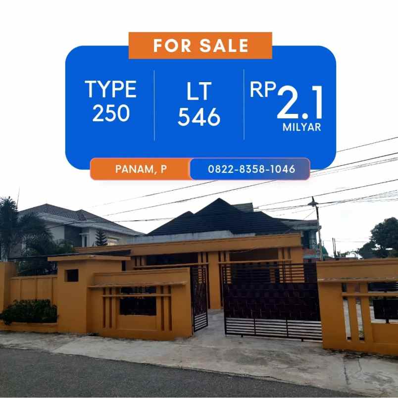 dijual rumah bulatan mewah area panam pekanbaru