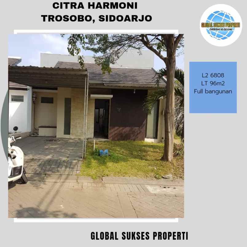 dijual rumah citra harmoni trosobo kec