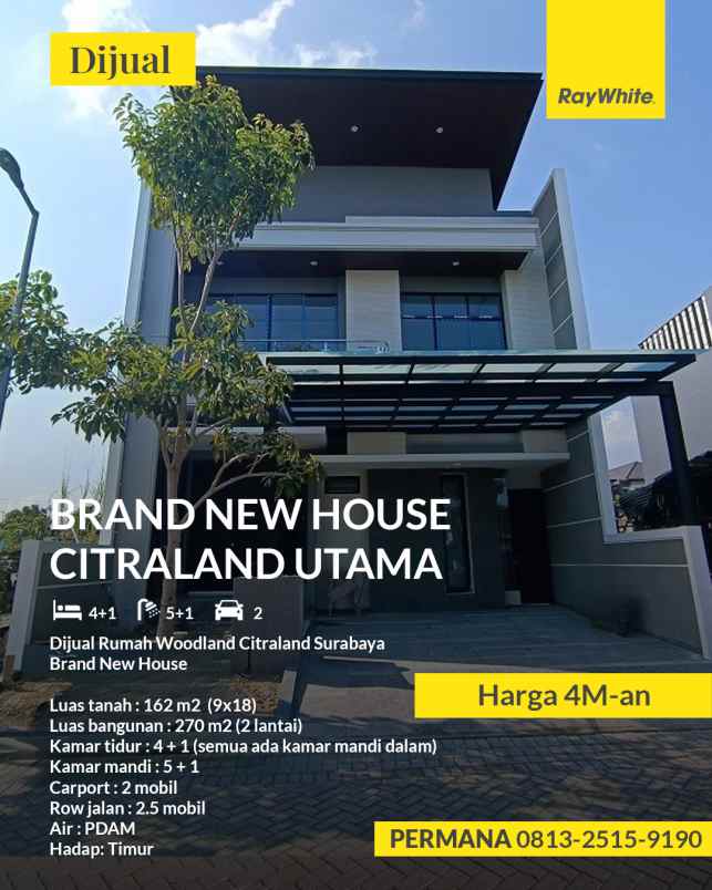 dijual rumah citraland woodland