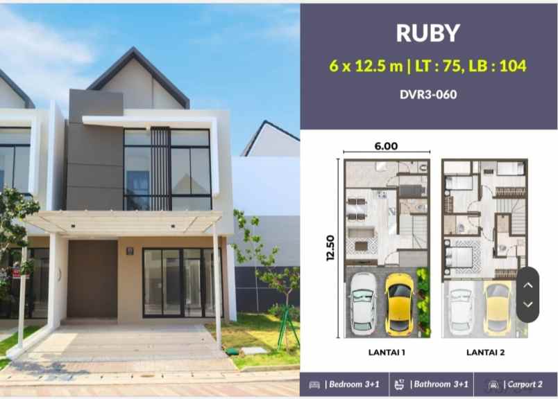 dijual rumah cluster denver pik2