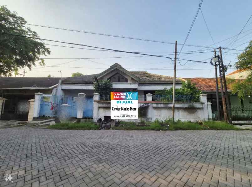 dijual rumah di rungkut asri utara cocok untuk usaha