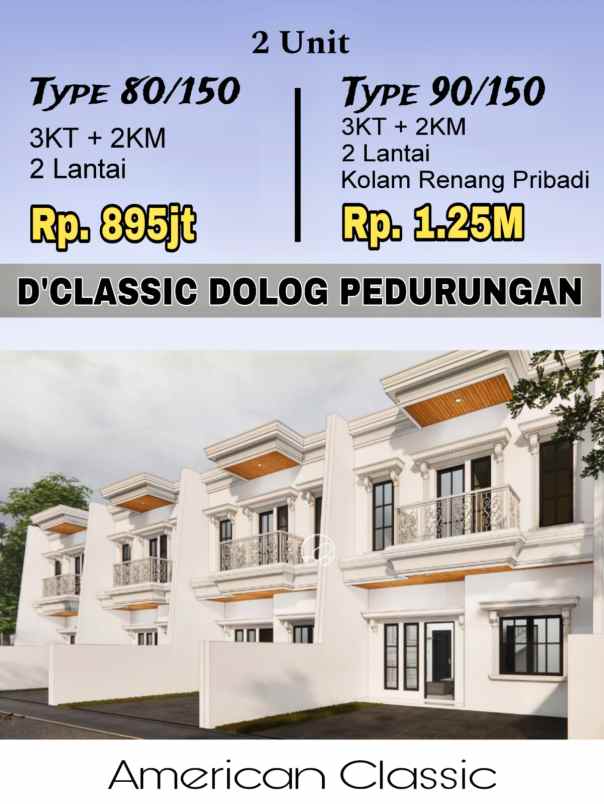 dijual rumah dolog