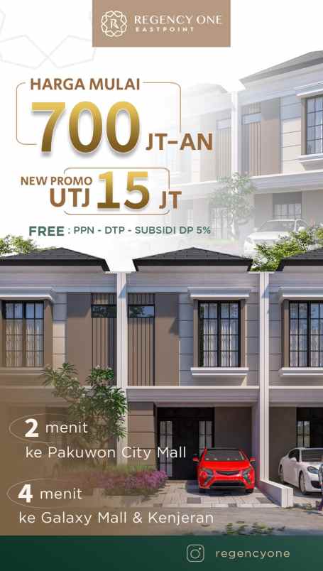 dijual rumah east point