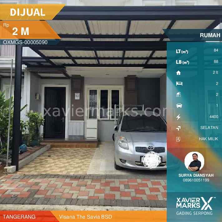 dijual rumah full furnished di visana the savia bsd